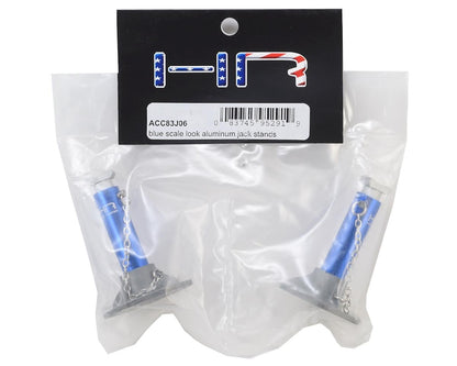 Hot Racing 1/10 Scale Aluminum Jack Stands (Blue)