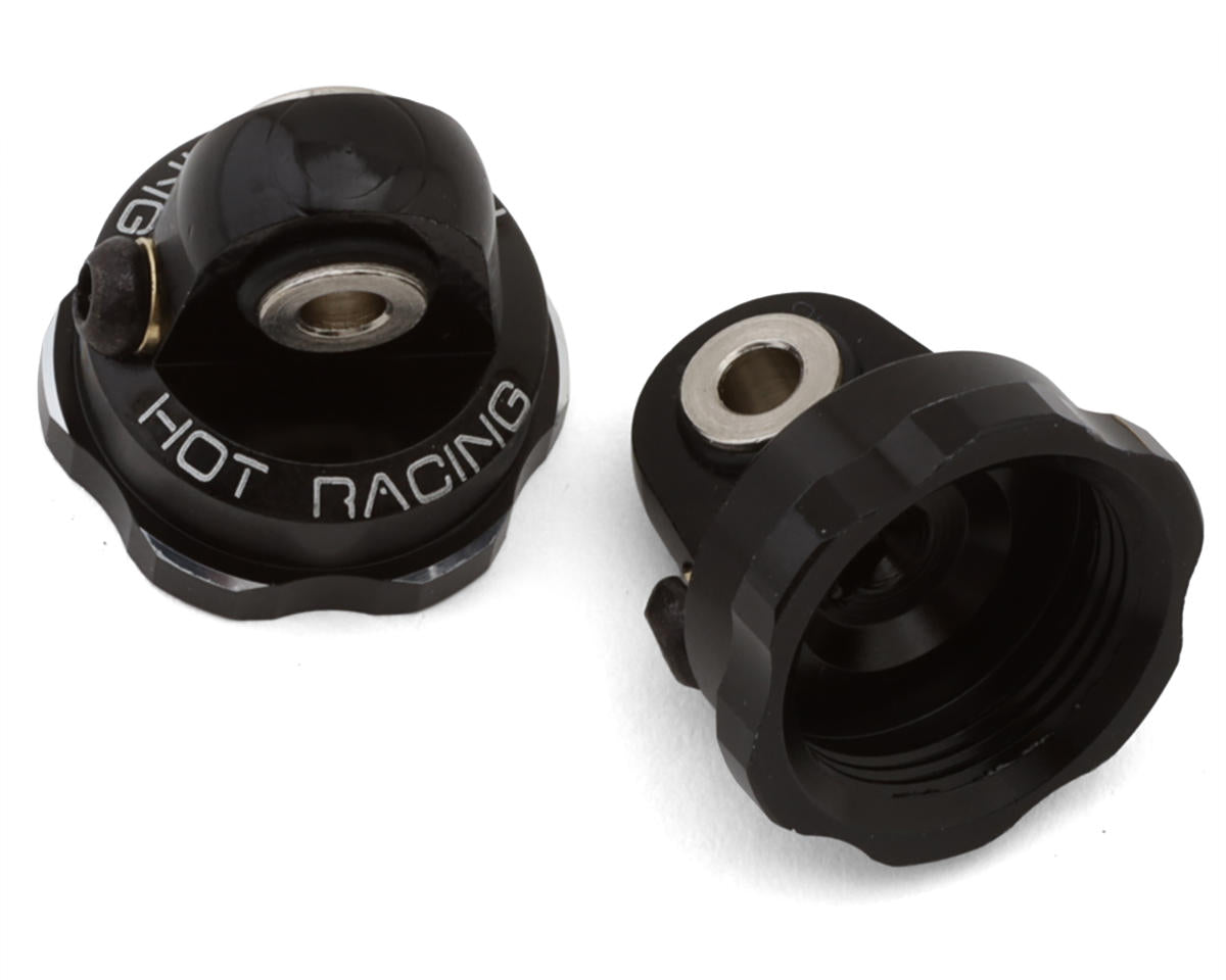 Hot Racing Arrma® Mini Kraton® Aluminum Bleeder Shock Caps (Black) (2)