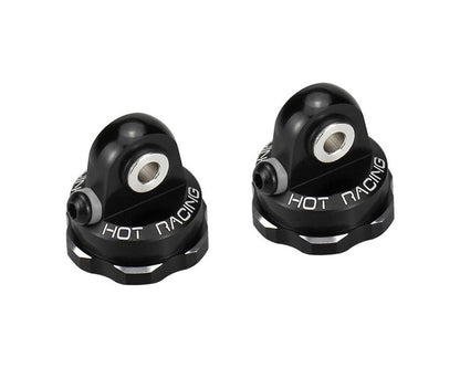Hot Racing Arrma® Mini Kraton® Aluminum Bleeder Shock Caps (Black) (2)