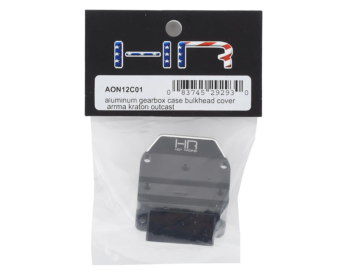 Hot Racing Arrma 6S Aluminum Gearbox Case Bulkhead Cover (Black)