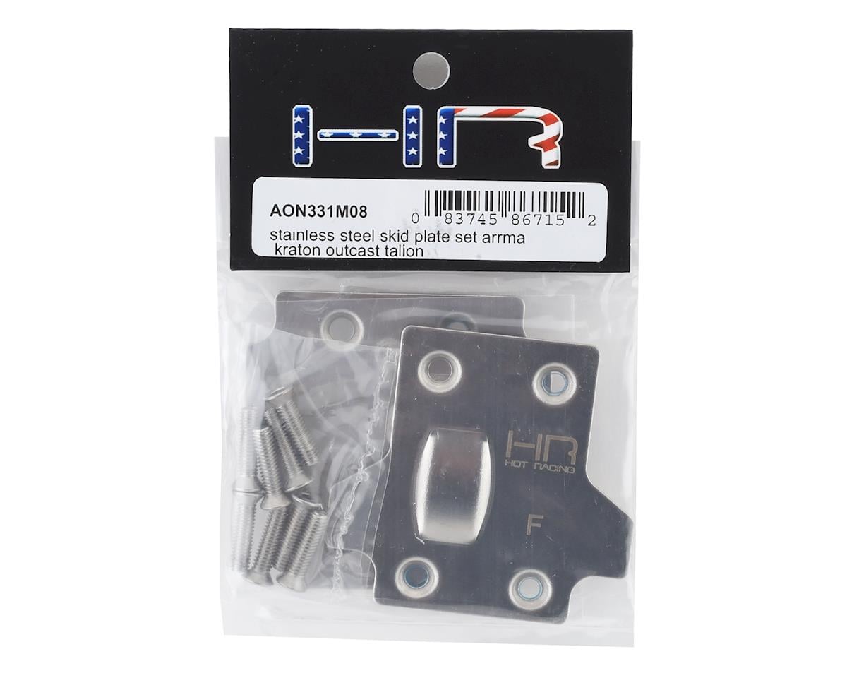 Hot Racing Arrma 6S Stainless Steel Front/Rear Skid Plate Set