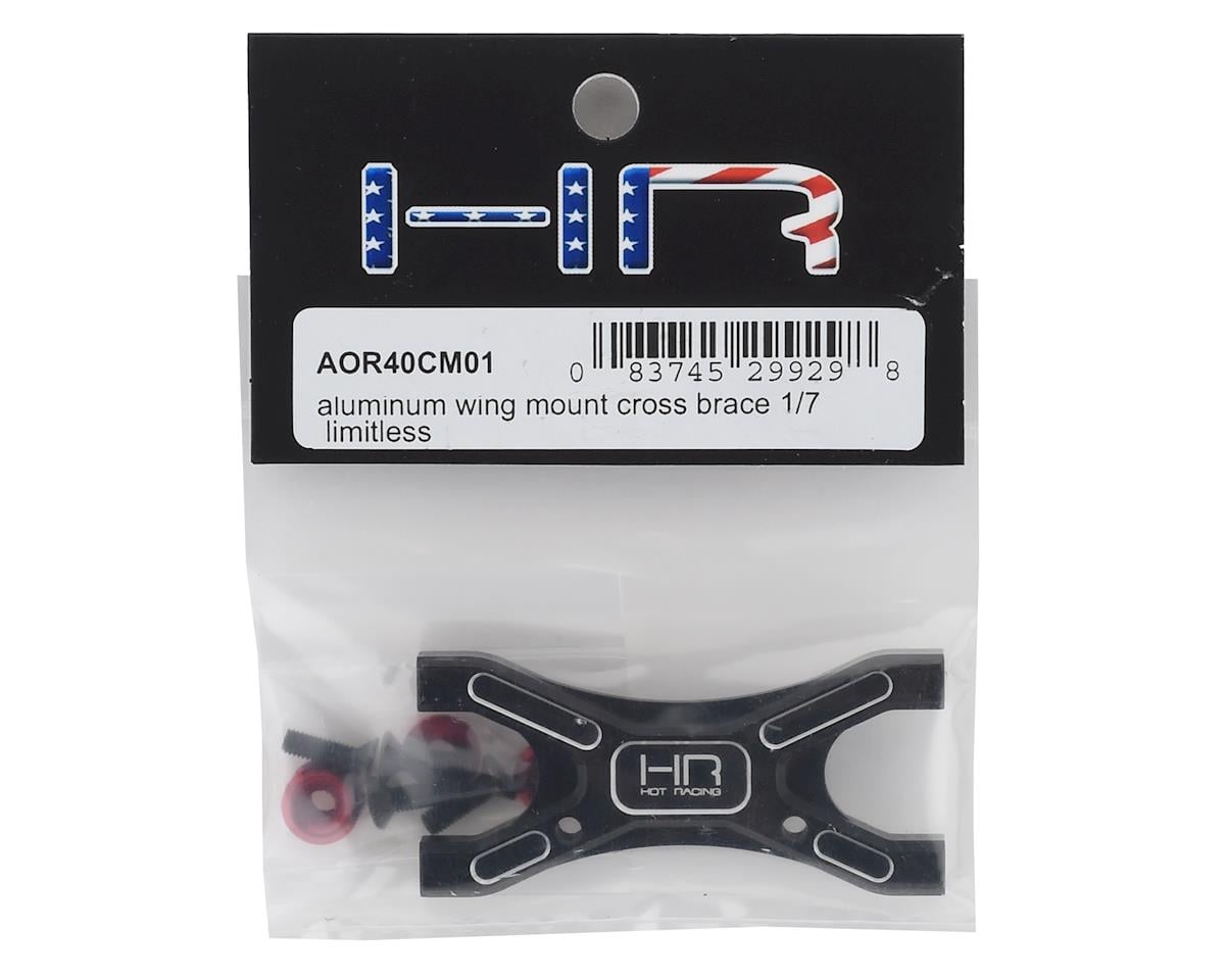 Hot Racing Arrma Limitless/Infraction Aluminum Wing Mount Cross Brace (Black)