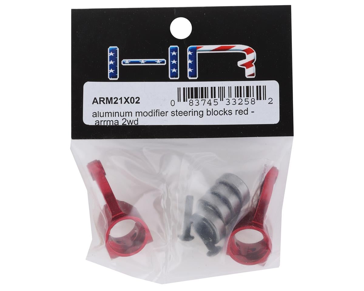 Hot Racing Arrma 2WD Aluminum Oversize Bearing Knuckle (Red)