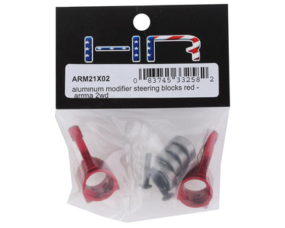 Hot Racing Arrma 2WD Aluminum Oversize Bearing Knuckle (Red)