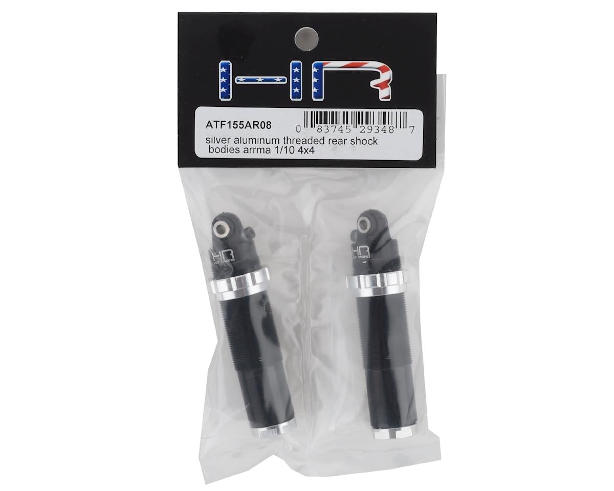 Hot Racing Arrma 4x4 Aluminum Threaded Rear Bleeder Shock Bodies (Black) (2)