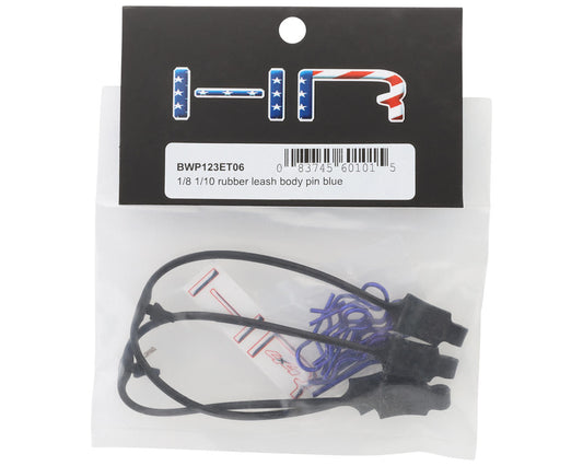 Hot Racing 1/8 & 1/10 Body Clip Retainer Set (Blue) (2)