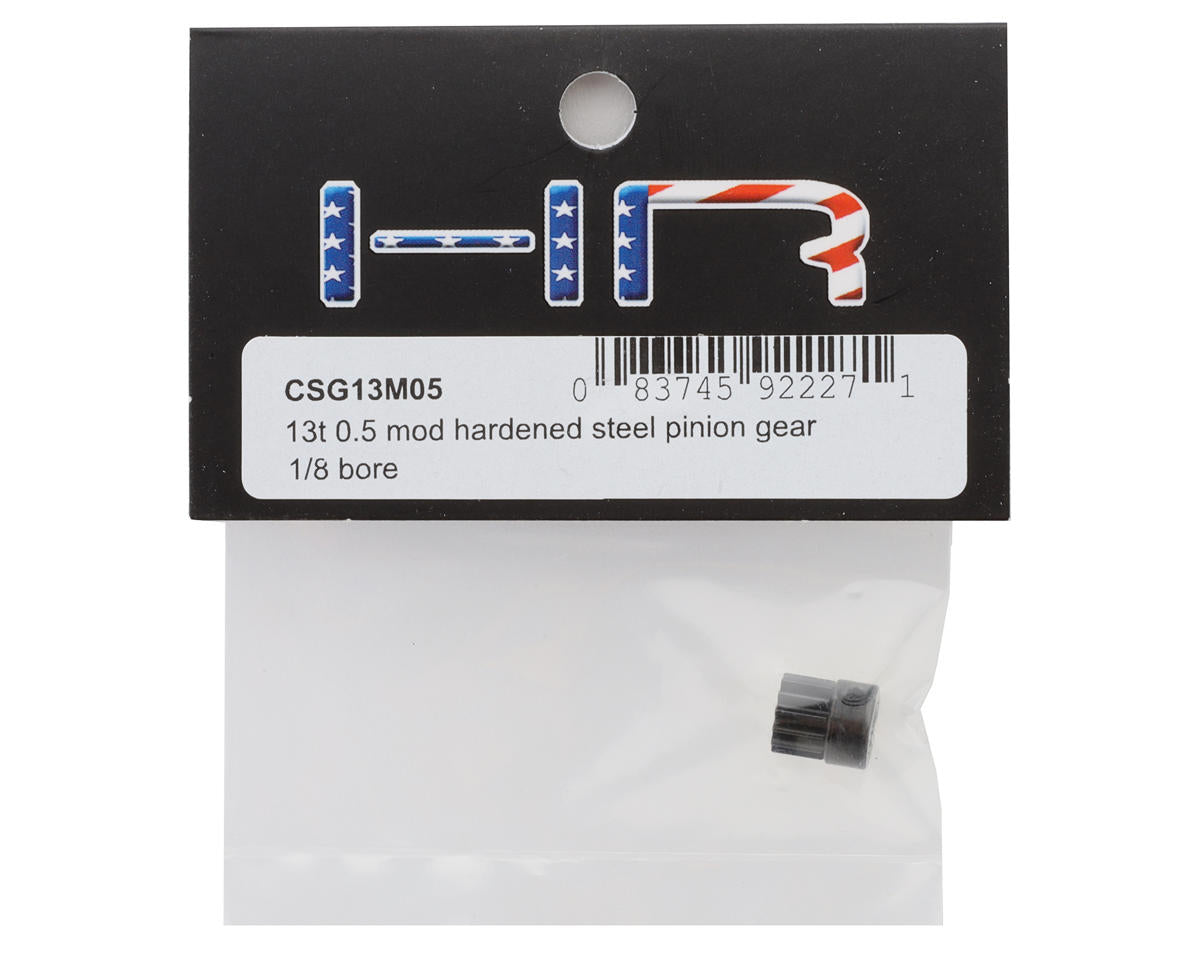 Hot Racing Mod 0.5 Hard Blackened Steel Pinion Gear (3.17mm Bore) (13T)