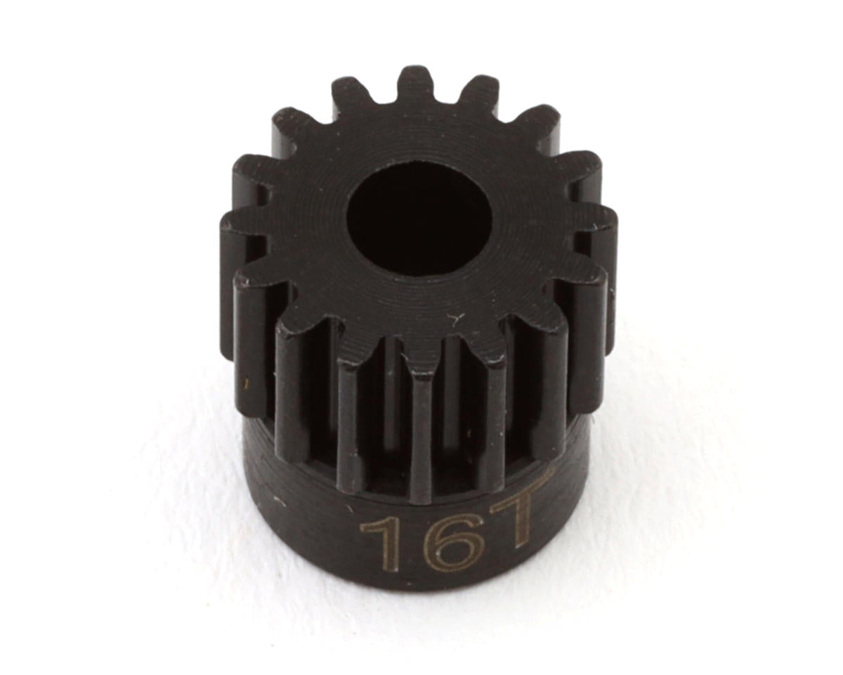 Hot Racing Mod 0.5 Hard Blackened Steel Pinion Gear (3.17mm Bore) (16T)