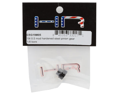 Hot Racing Mod 0.5 Hard Blackened Steel Pinion Gear (3.17mm Bore) (19T)