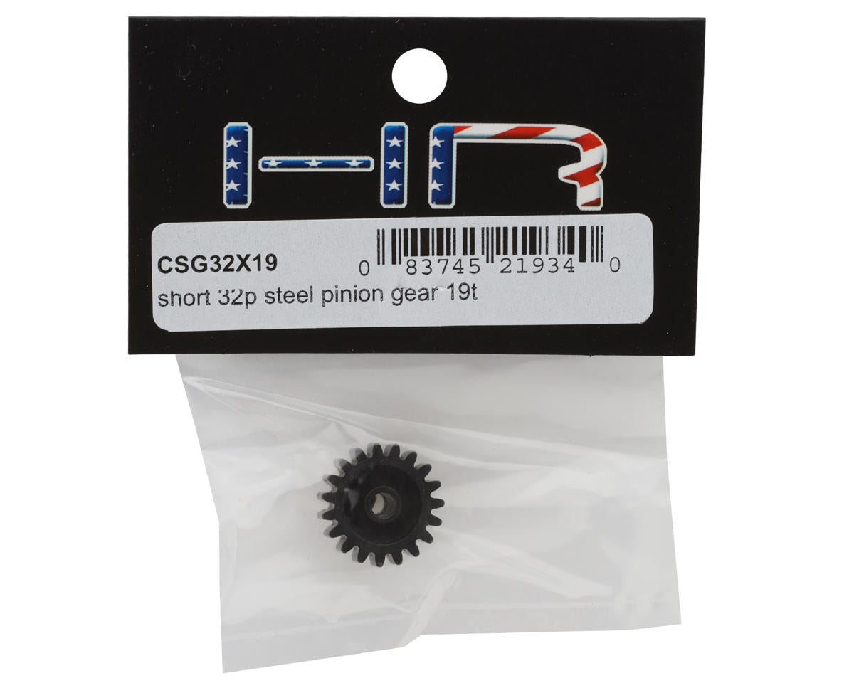 Hot Racing Steel 32P Pinion Gear (Short) (3.17mm Bore) (19T)