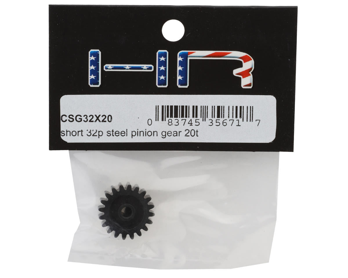 Hot Racing Steel 32P Pinion Gear (Short) (3.17mm Bore) (20T)