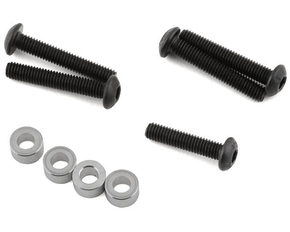 Hot Racing Enduro Aluminum Front & Rear Adjustable Shock Towers (Black)