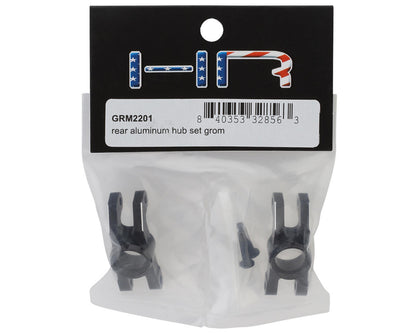 Hot Racing Arrma Grom Aluminum Rear Hub Carrier Set (Black) (2)