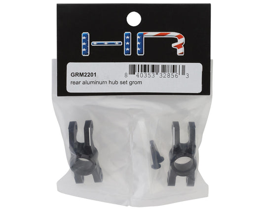 Hot Racing Arrma Grom Aluminum Rear Hub Carrier Set (Black) (2)