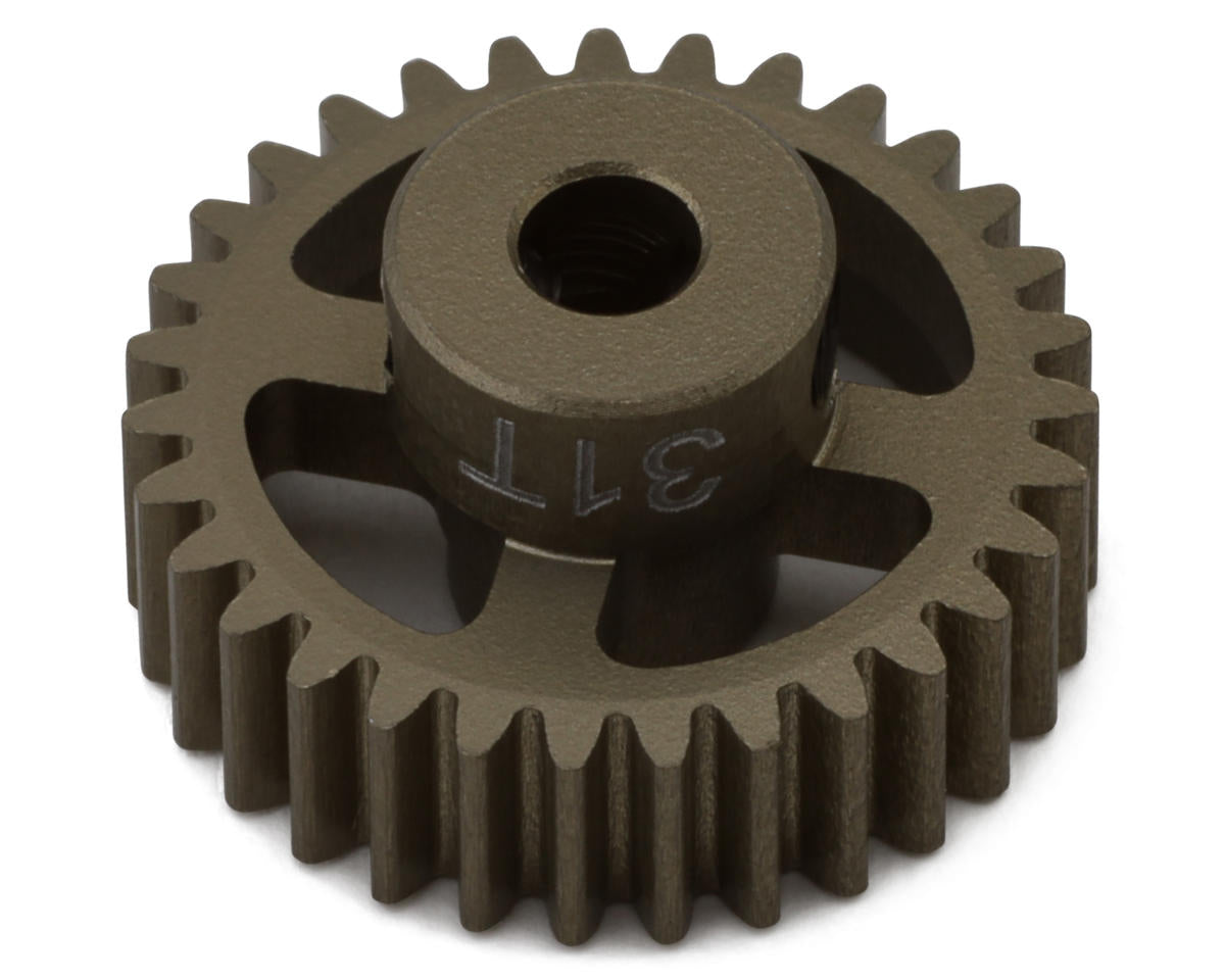 Hot Racing 48P Hard Anodized Aluminum Pinion Gear (1/8" Bore) (31T)