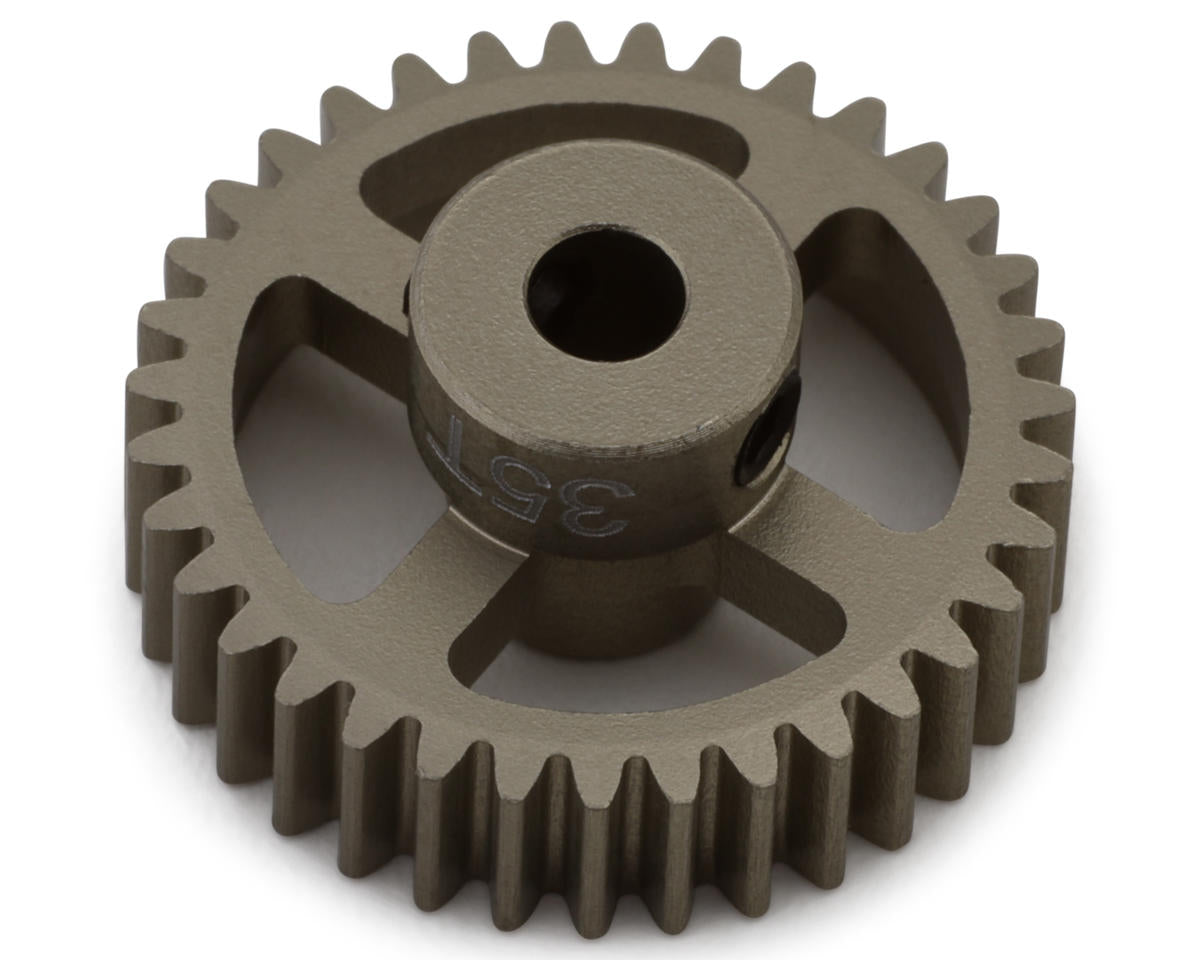 Hot Racing 48P Hard Anodized Aluminum Pinion Gear (1/8" Bore) (35T)