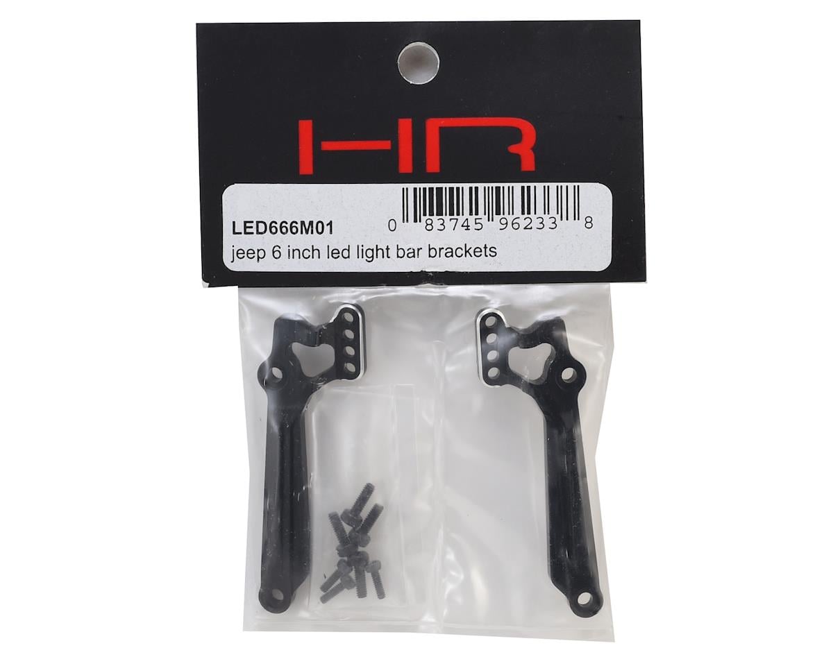 Hot Racing Axial SCX10 6" Led Light Bar Brackets (Black) (AXI03003)