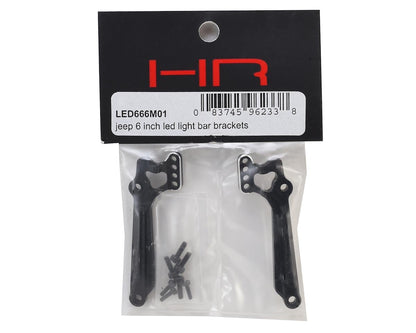 Hot Racing Axial SCX10 6" Led Light Bar Brackets (Black) (AXI03003)