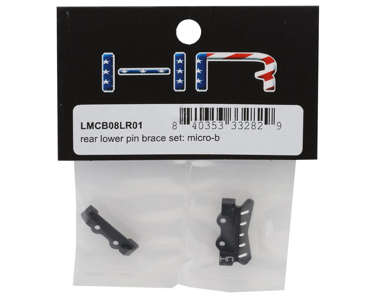 Hot Racing Losi® Micro-B Aluminum Rear Lower Suspension Hinge Pin Brace Set