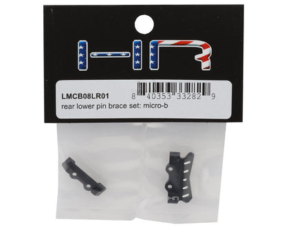 Hot Racing Losi® Micro-B Aluminum Rear Lower Suspension Hinge Pin Brace Set