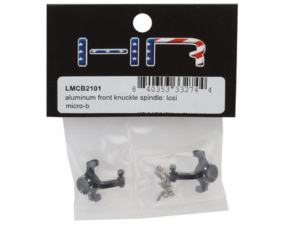 Hot Racing Losi® Micro-B Aluminum Front Steering Knuckles (Black) (2)