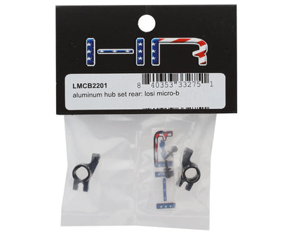 Hot Racing Losi® Micro-B Aluminum Rear Hub Set (Black) (2)
