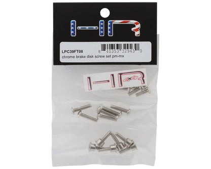Hot Racing Losi Promoto-MX HD Steel Brake Disk Screws Set (Chrome)