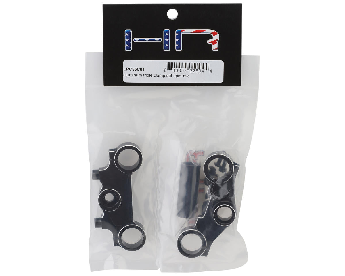 Hot Racing Losi Promoto-MX Aluminum Triple Clamp Upgrade Set (Black)
