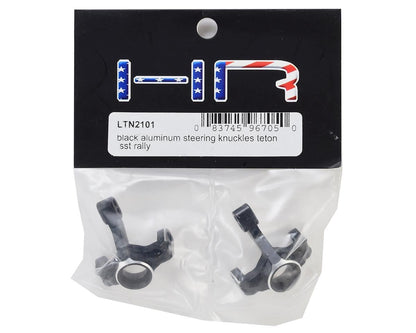Hot Racing LaTrax Rally Aluminum Steering Knuckle Set (Black)