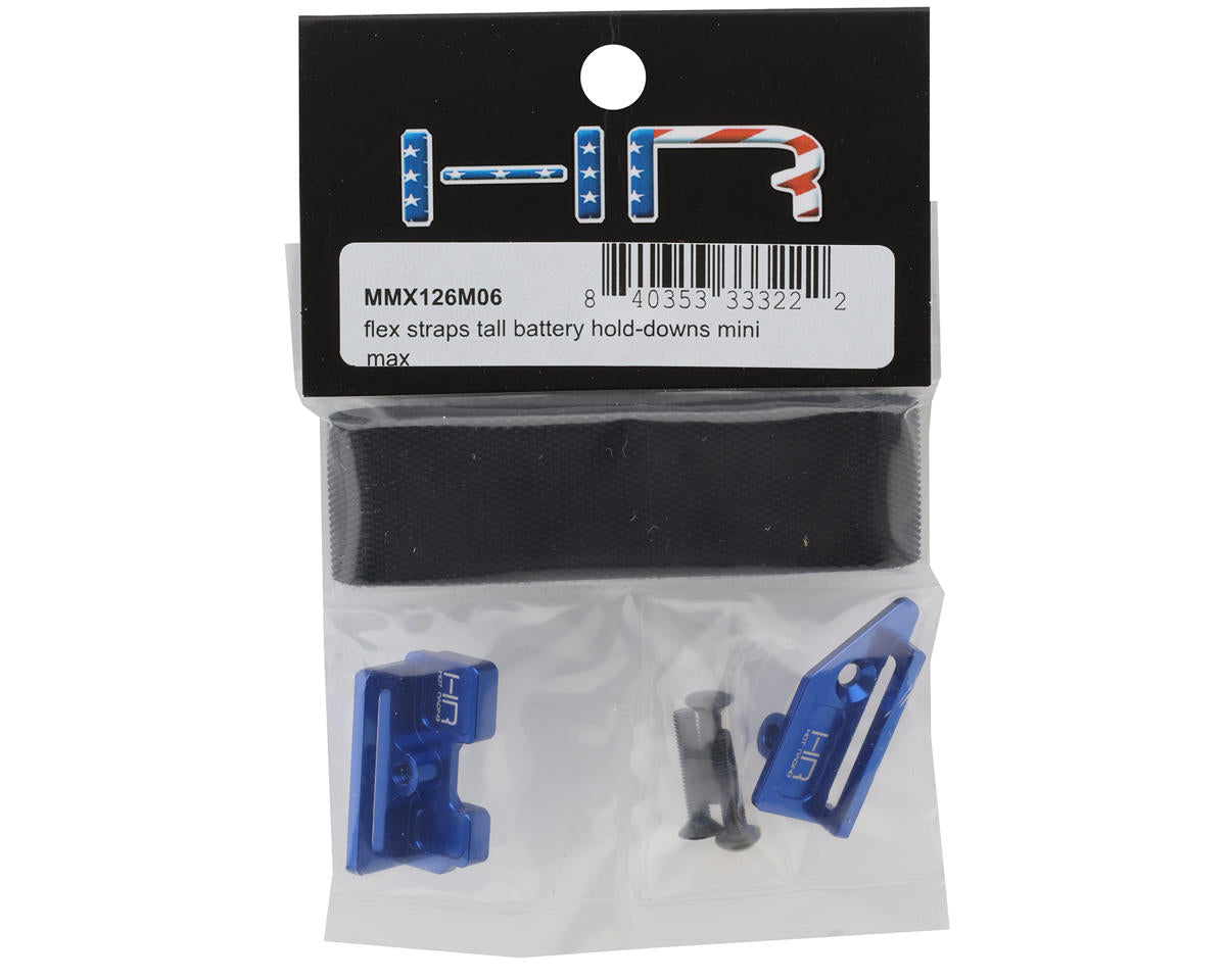 Hot Racing Tall Battery Flex Strap Hold-Down Set for Traxxas® Mini Maxx®