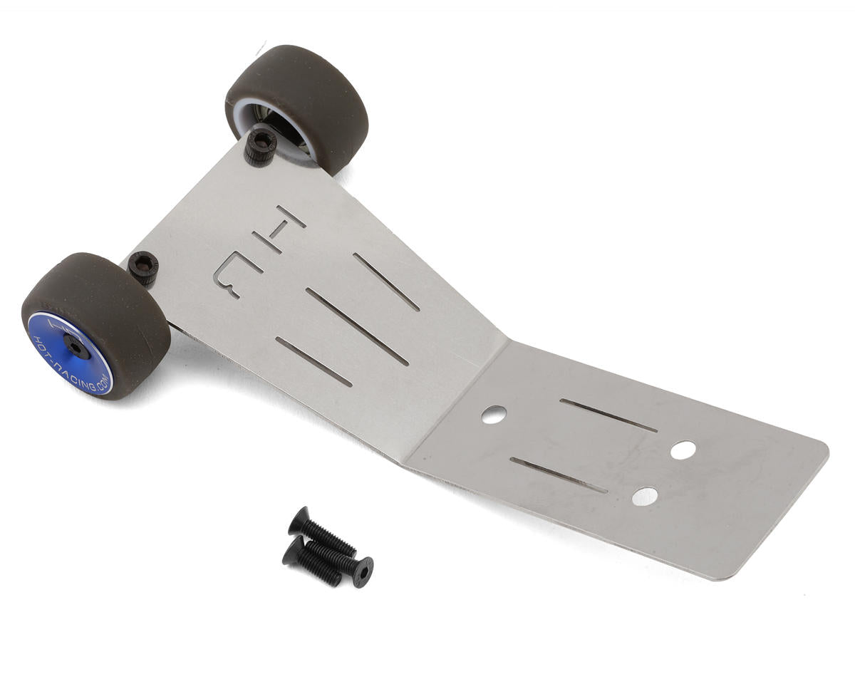 Hot Racing Stainless Steel Skid Plate & Wheelie Bar Set for Traxxas® Mini Maxx®