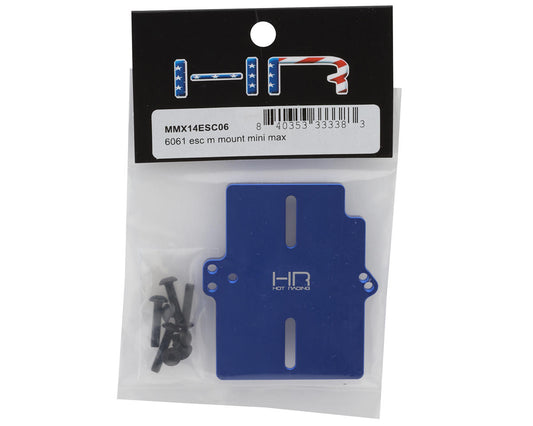 Hot Racing Aluminum ESC Modify Mount for Traxxas® Mini Maxx® (Blue)