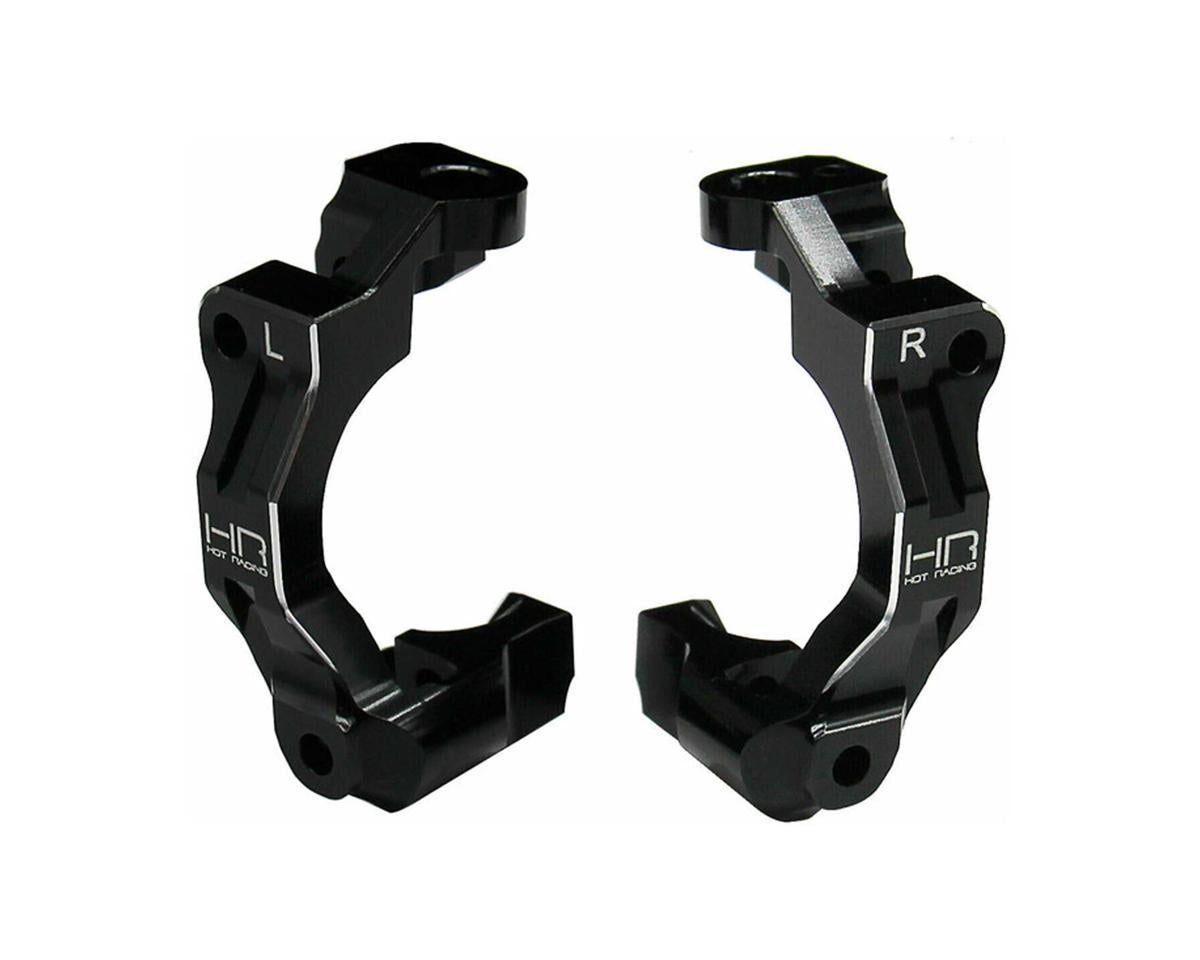 Hot Racing Aluminum Front Caster Blocks for Traxxas® Mini Maxx® (Black) (2)
