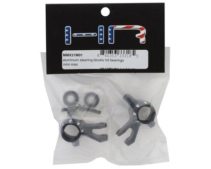 Hot Racing Aluminum Front Steering Knuckle Set for Traxxas® Mini Maxx® (Black)