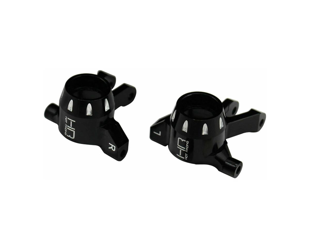 Hot Racing Aluminum Front Steering Knuckle Set for Traxxas® Mini Maxx® (Black)