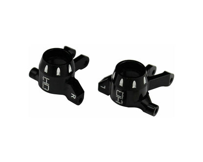 Hot Racing Aluminum Front Steering Knuckle Set for Traxxas® Mini Maxx® (Black)
