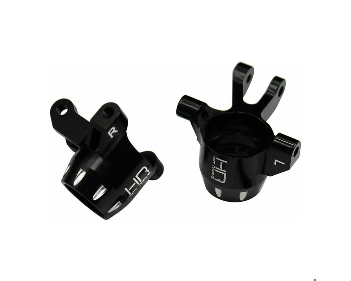 Hot Racing Aluminum Front Steering Knuckle Set for Traxxas® Mini Maxx® (Black)