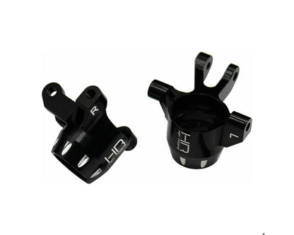 Hot Racing Aluminum Front Steering Knuckle Set for Traxxas® Mini Maxx® (Black)