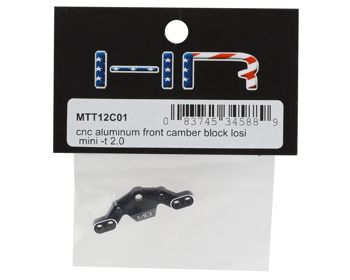Hot Racing Losi Mini-T 2.0 Aluminum Front Camber Block (Black)