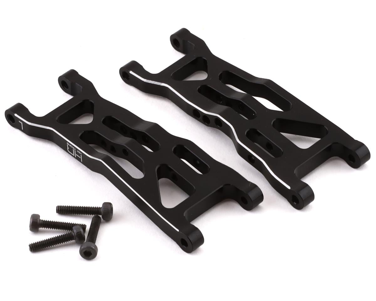 Hot Racing Losi Mini-T 2.0/Mini-B Aluminum Front Arm Set (Black) (2)