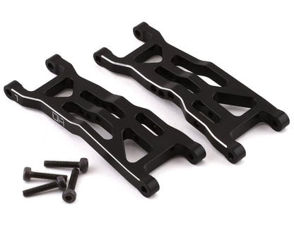 Hot Racing Losi Mini-T 2.0/Mini-B Aluminum Front Arm Set (Black) (2)
