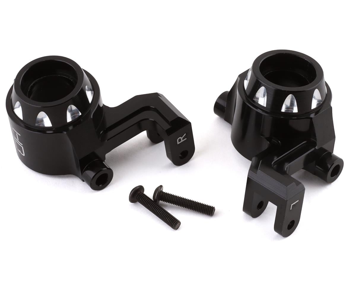 Hot Racing Aluminum Steering Blocks for Traxxas Maxx (Black) (2)