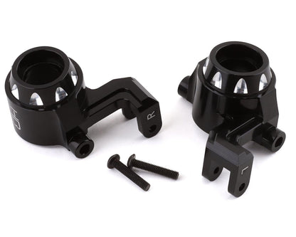 Hot Racing Aluminum Steering Blocks for Traxxas Maxx (Black) (2)