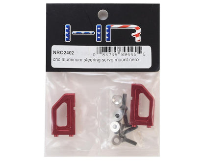 Hot Racing Arrma Nero Aluminum Steering Servo Mounts (Red)