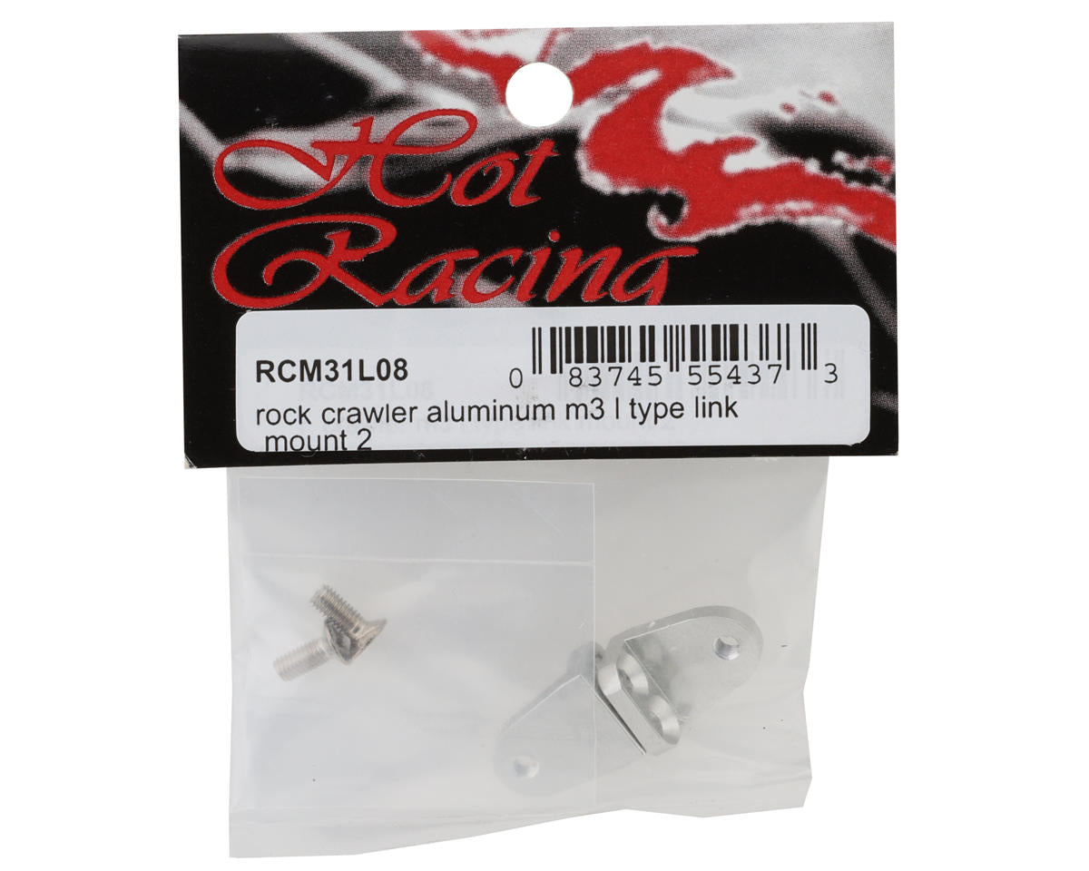 Hot Racing Aluminum 3mm Rock Crawler L-Type Link Mount (2)