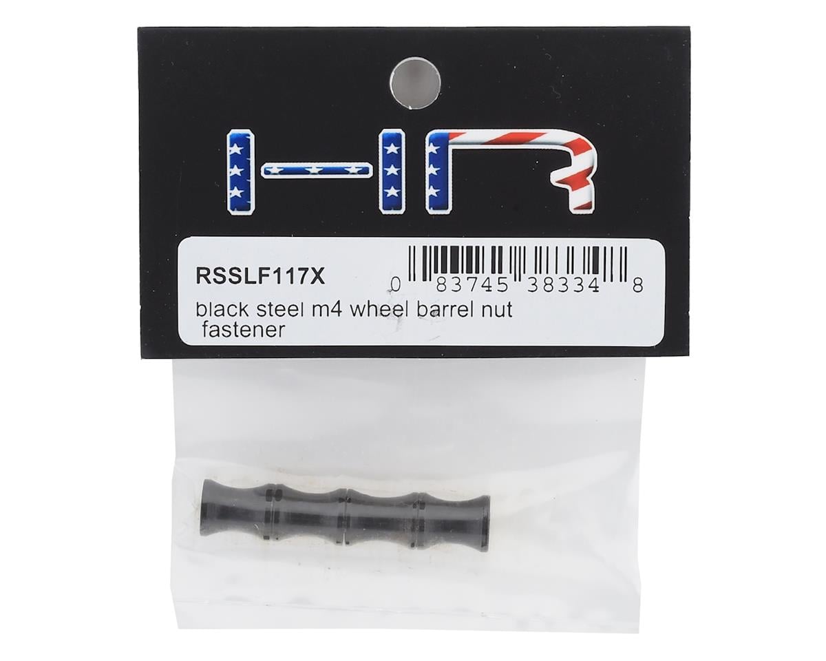 Hot Racing Steel M4 Wheel Barrel Nut Fastener (Black) (4)
