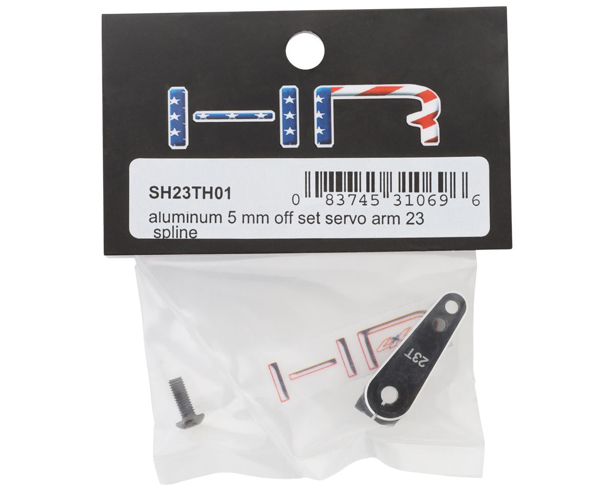 Hot Racing Aluminum 5mm Offset Servo Horn (Black)