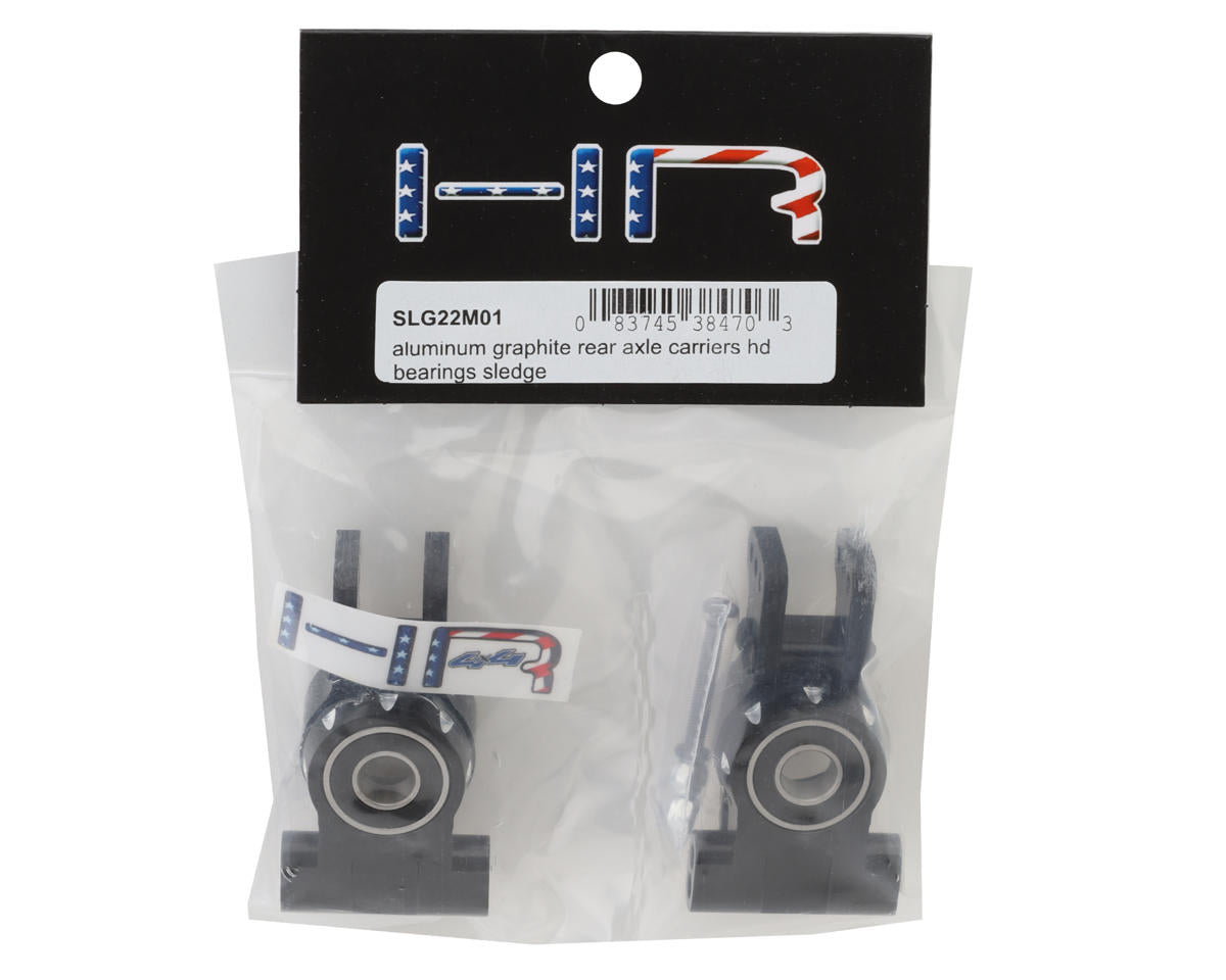 Hot Racing Aluminum Rear Axle Carriers w/HD Bearings for Traxxas Sledge (2)
