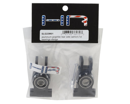 Hot Racing Aluminum Rear Axle Carriers w/HD Bearings for Traxxas Sledge (2)