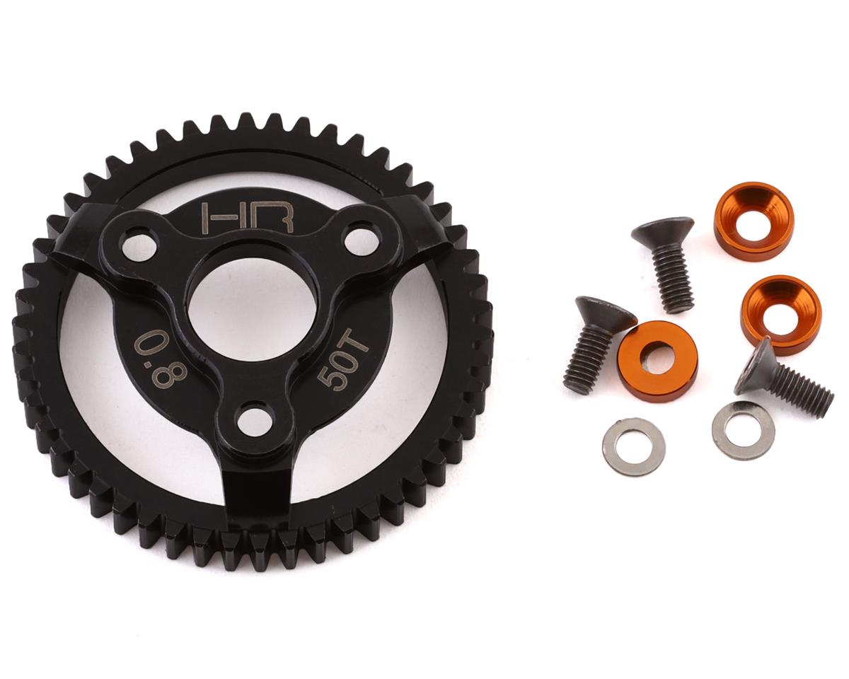 Hot Racing 32P Steel Spur Gear for Traxxas Bandit/Stampede (Orange) (50T)